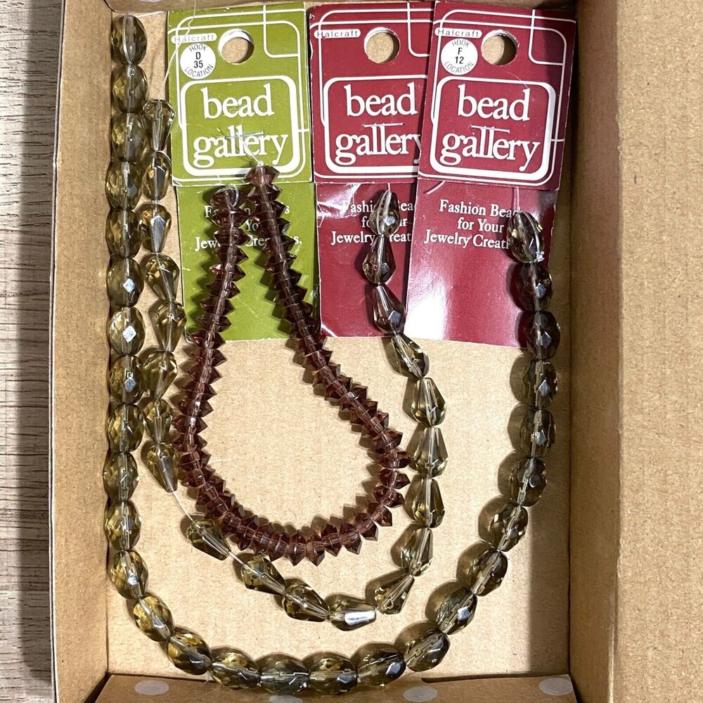 Bead Gallery Faceted Glass Beads Fire Polished Gray Purple Oval Drop Faceted Lot